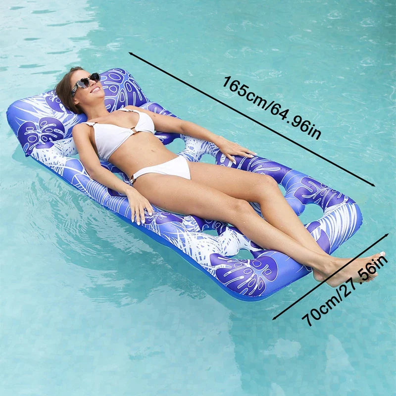 Headrest Beach Float Raft Floating Water Hammock